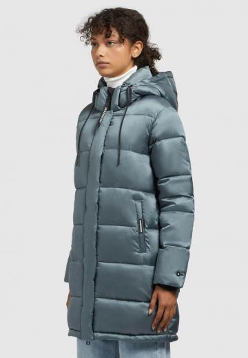 Пальто из искусственной кожи