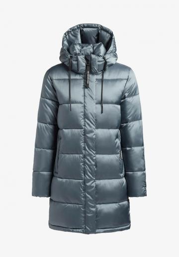 Пальто из искусственной кожи