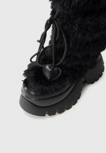 Сапоги на шнуровке