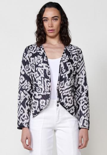 Жаккардовая вязаная кофта