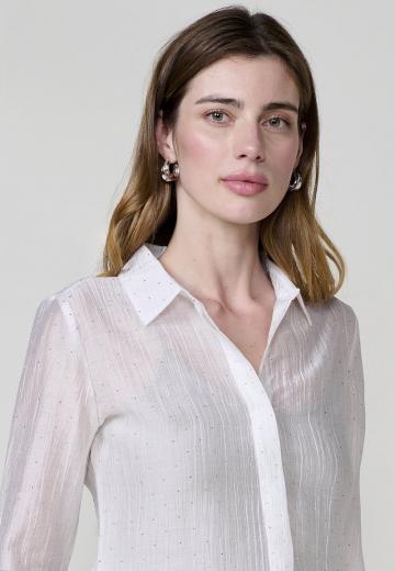 Атласная блузка