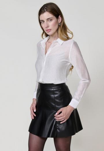 Атласная блузка