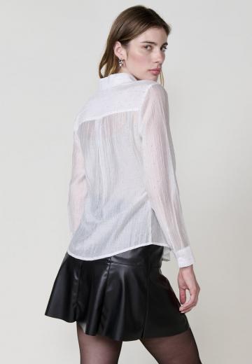 Атласная блузка