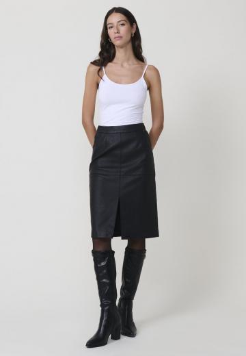 Кожаная юбка