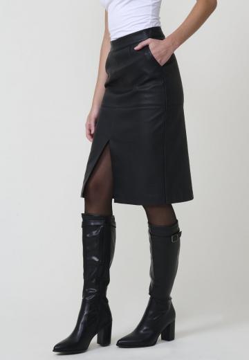 Кожаная юбка