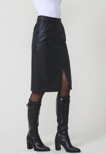 Кожаная юбка