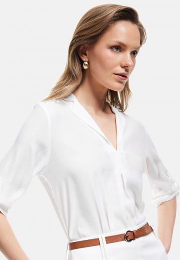 Атласная блузка