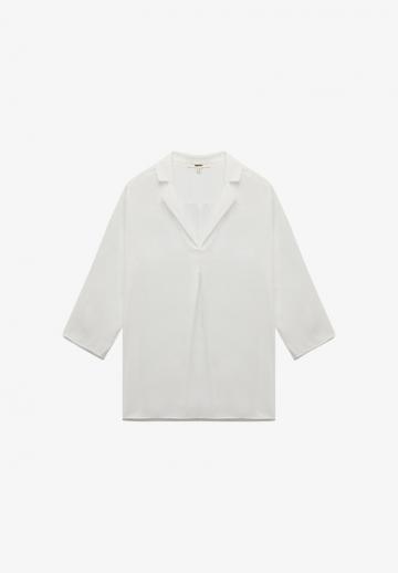 Атласная блузка