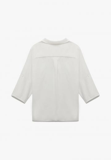 Атласная блузка