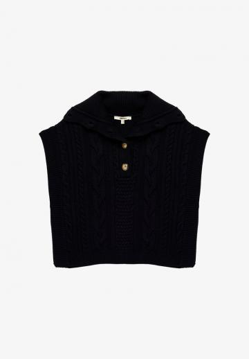 Пуловер без рукавов