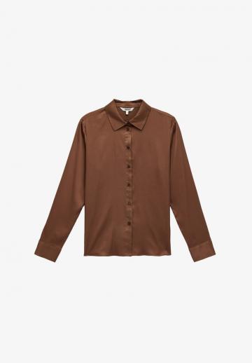 Атласная блузка