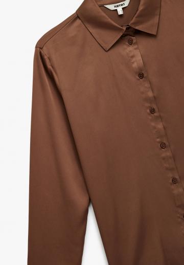 Атласная блузка