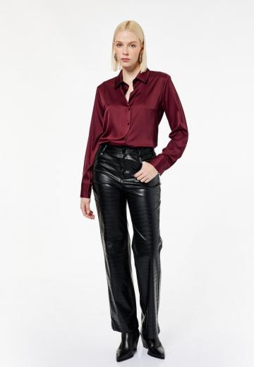 Атласная блузка