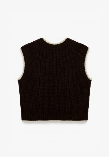 Пуловер без рукавов