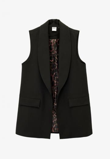 Длинный жилет