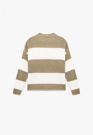 Пуловер в полоску