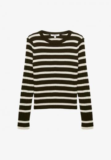 Пуловер в полоску