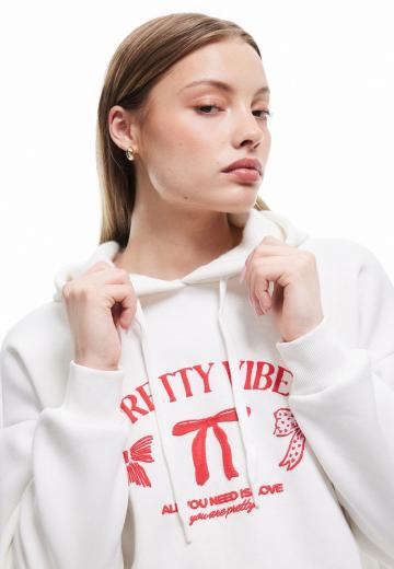 Пуловер с капюшоном