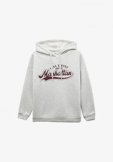 Пуловер с капюшоном