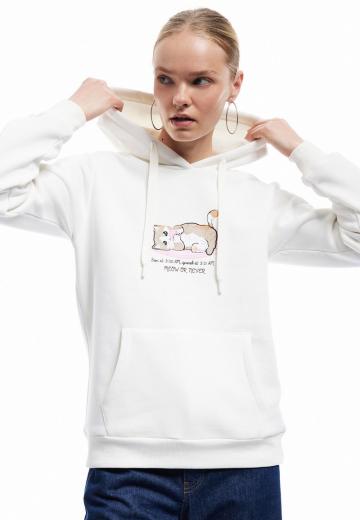 Пуловер с капюшоном