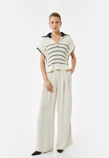 Пуловер с коротким рукавом