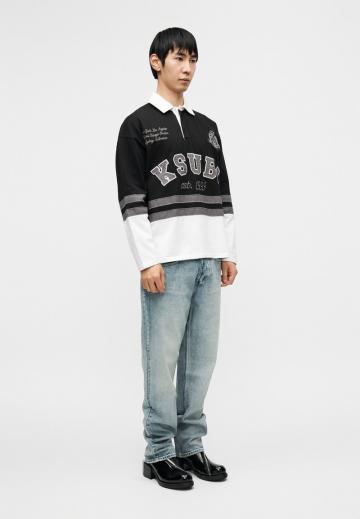 Поло с длинным рукавом