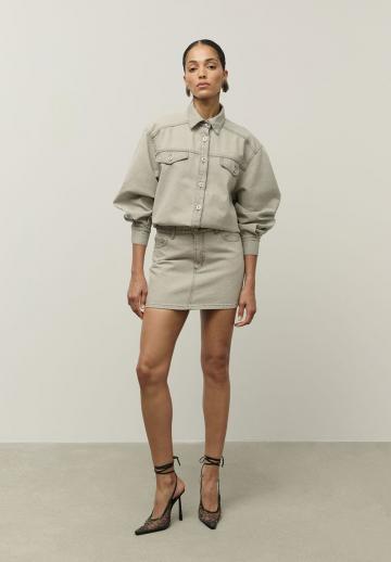 Юбка с накладными карманами