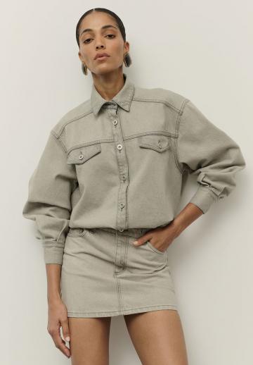 Юбка с накладными карманами