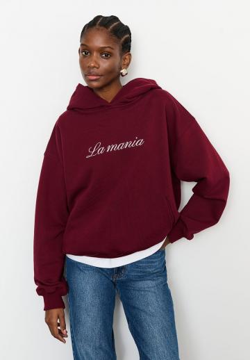 Пуловер с капюшоном