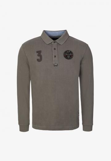 Поло с длинным рукавом