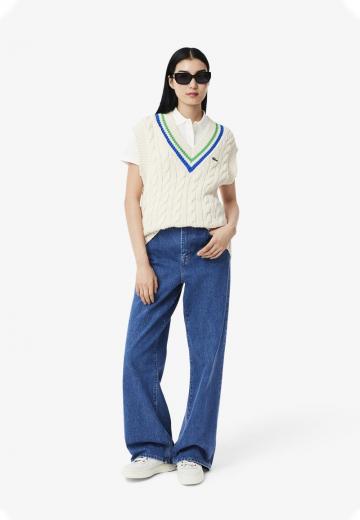 Пуловер с коротким рукавом