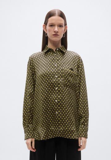 Атласная блузка