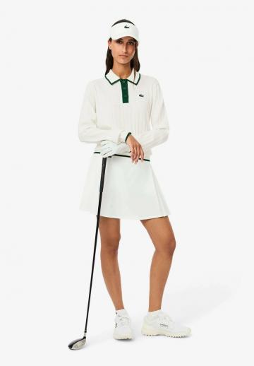 Пуловер с воротником поло