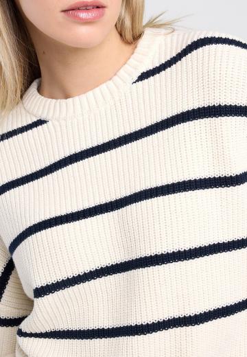Пуловер в полоску