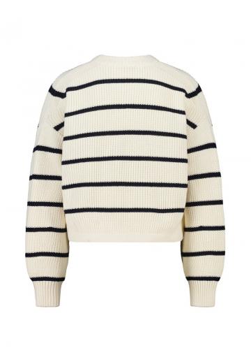 Пуловер в полоску