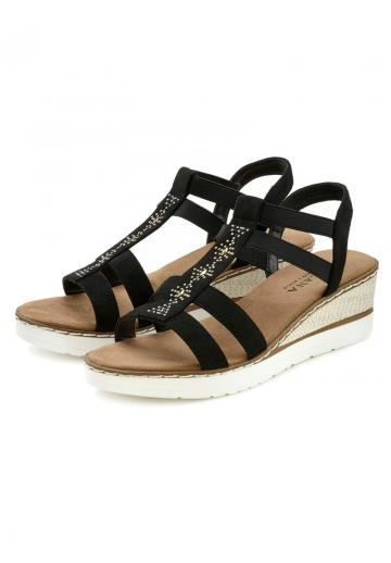 Босоножки на танкетке