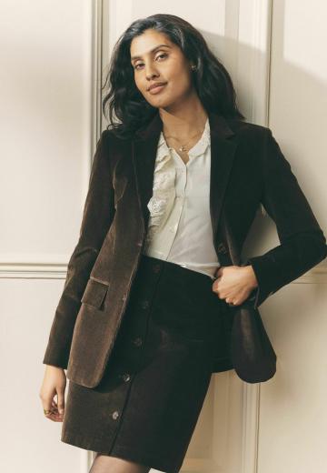 Длинный блейзер