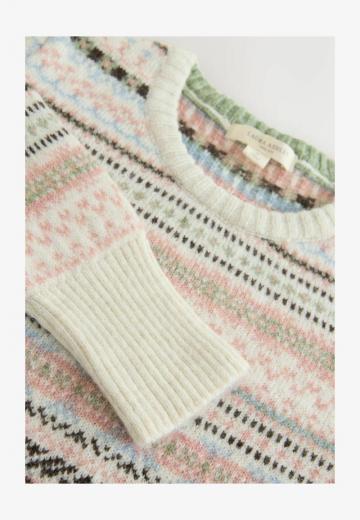 Пуловер в полоску