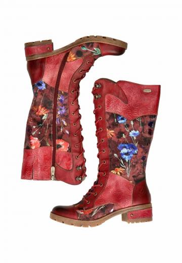 Сапоги на шнуровке