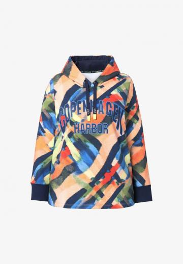 Пуловер с капюшоном