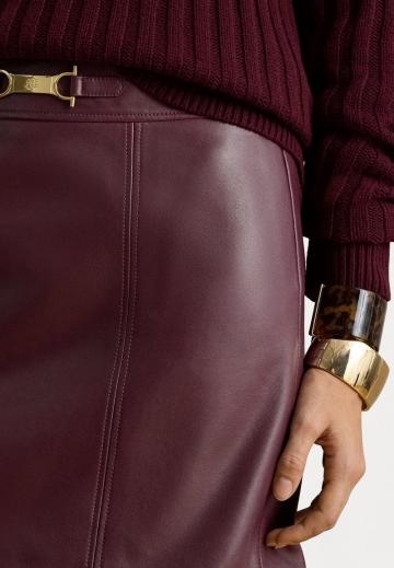 Кожаная юбка