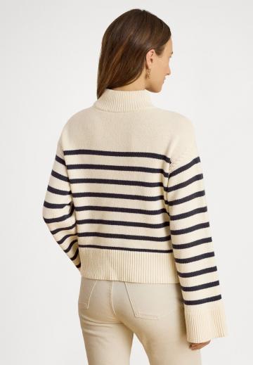 Пуловер в полоску