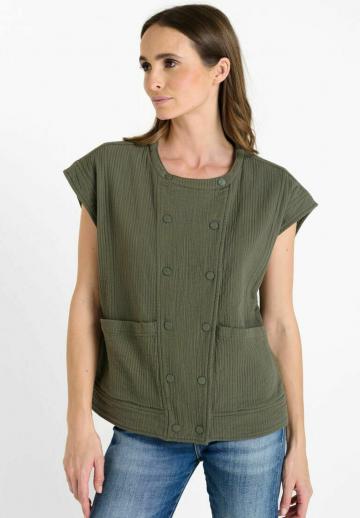 Джинсовая жилетка