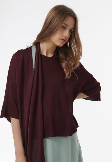 Пуловер с рукавом три четверти