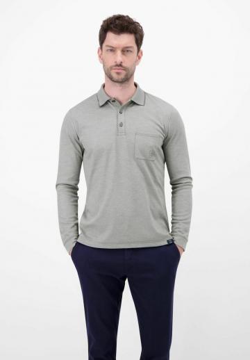 Поло с длинным рукавом