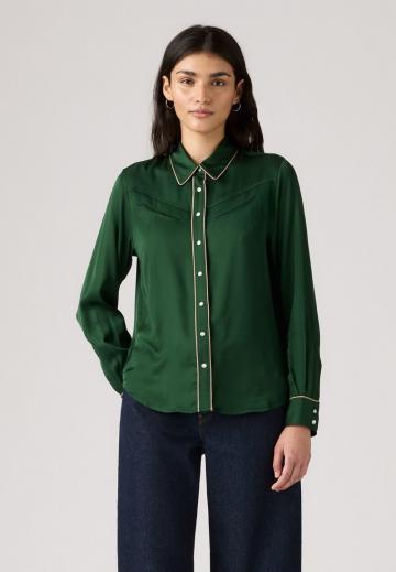 Атласная блузка