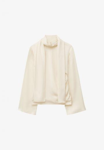 Атласная блузка