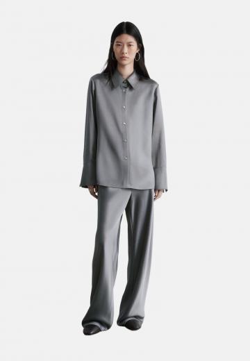 Атласная блузка