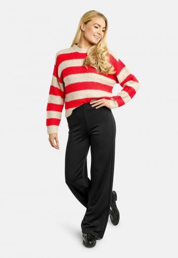 Пуловер в полоску