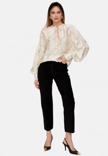 Атласная блузка